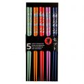 Palillo Colores 22,5cm 5 pares