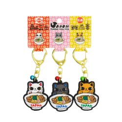 Llavero "Gato con Ramen"
