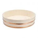 Hangiri de ciprés para sushi  66x16cm - Aro de Cobre
