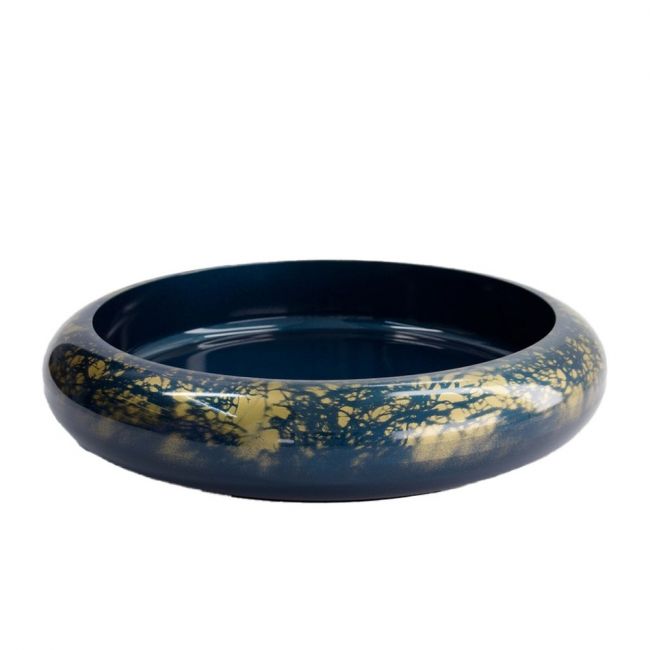 Sushi Oke  28 cm "mármo azul-dorado"