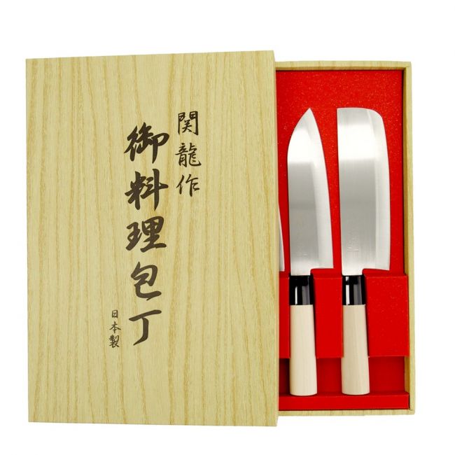 Set 4 Cuchillos Japoneses  (SASHIMI+DEBA+SANTOKU+NAKIRI)