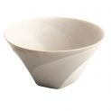 Cuenco Alto 16x9cm Porcelana Modelo: "White wave"