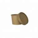 Tarrina y tapa Sopa - Kraft 240ml (9x6cm) 25uds