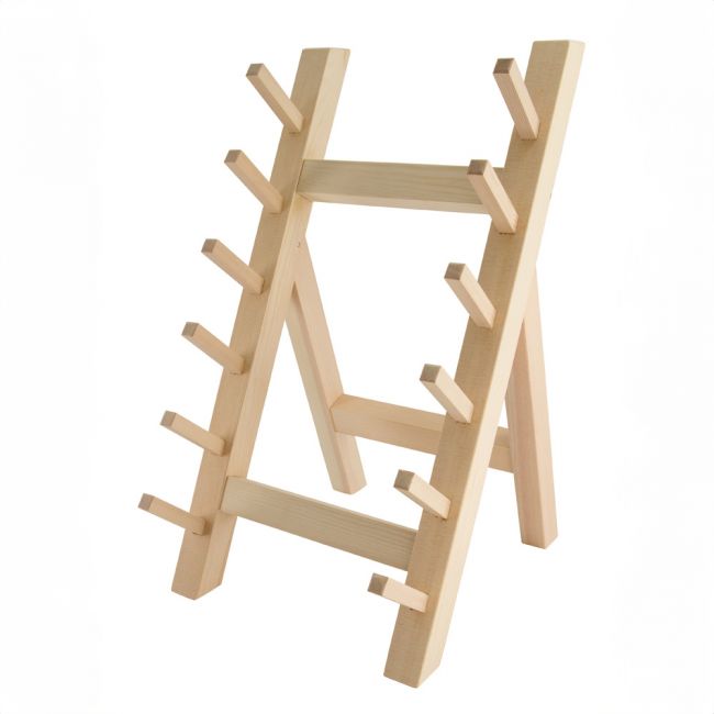 EXPOSITOR P/CUCHILLOS MADERA 6 uds.