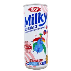 Bebida milky be happy fresa...