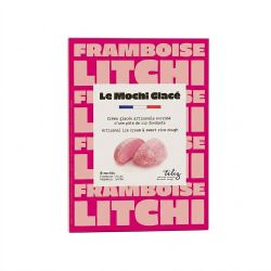 Mochi helado de frambuesa y...