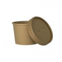 Tarrina y tapa Sopa - Kraft 350ml (9x8.6cm) 50uds