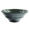 Cuenco de porcelana 18,5x7,5cm "Esmalte Verde"