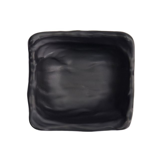Plato melamina para salsa 9cm - Negro mate