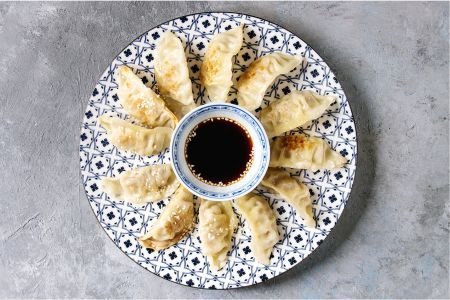 Gyozas y tapas asiáticas