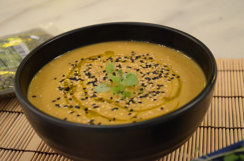 Recipe for Cream of mung bean and vegetable soup