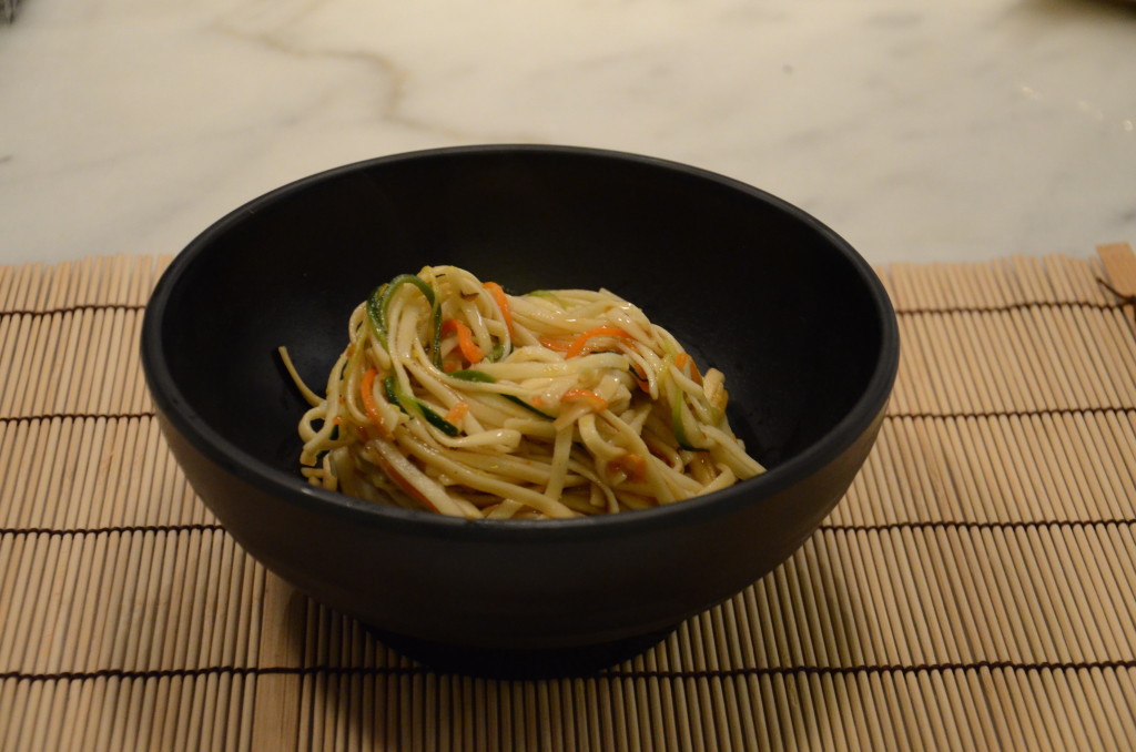 Recette de Udon avec Shiitakes et légumes
