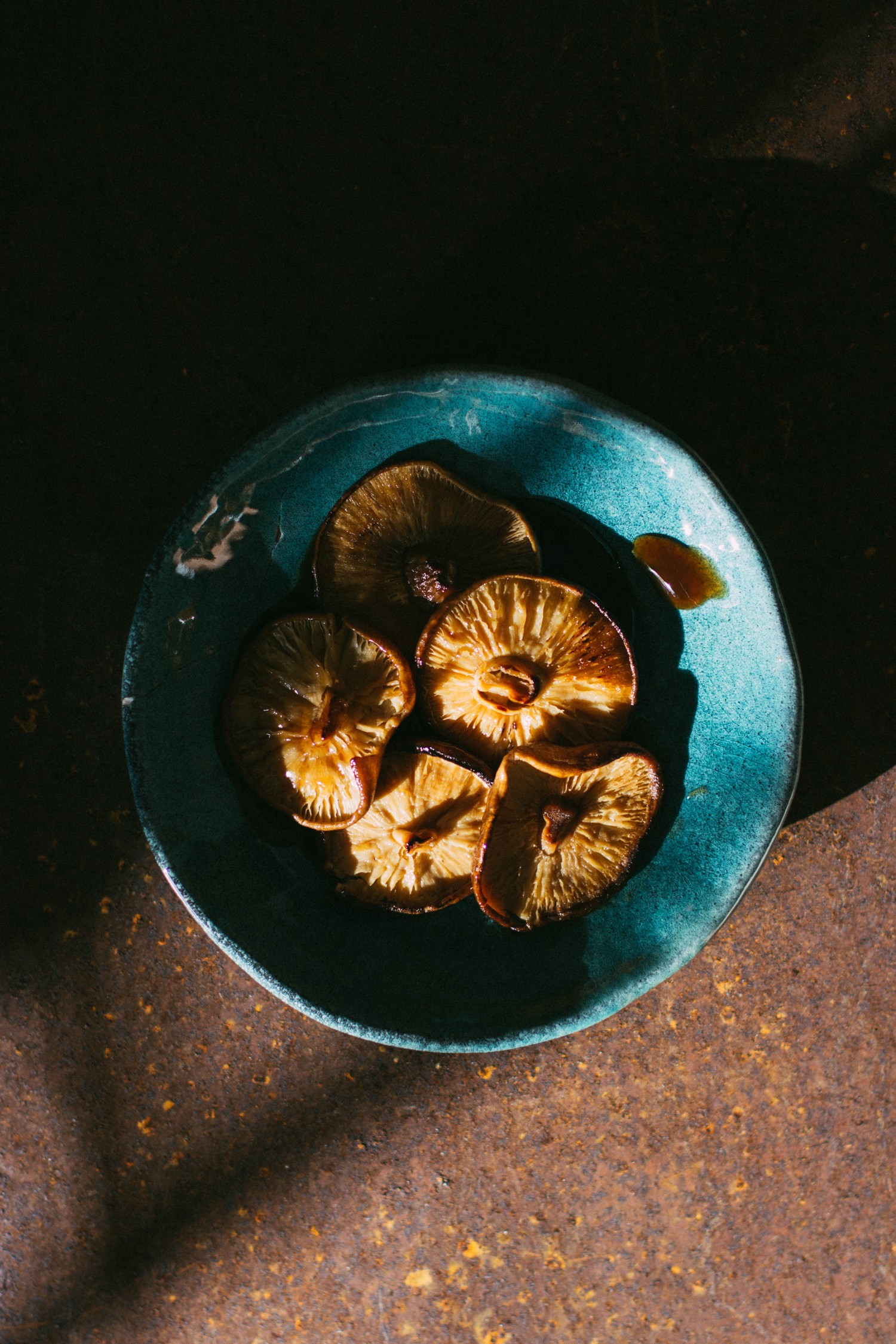 Receta de setas shiitake con salsa teriyaki