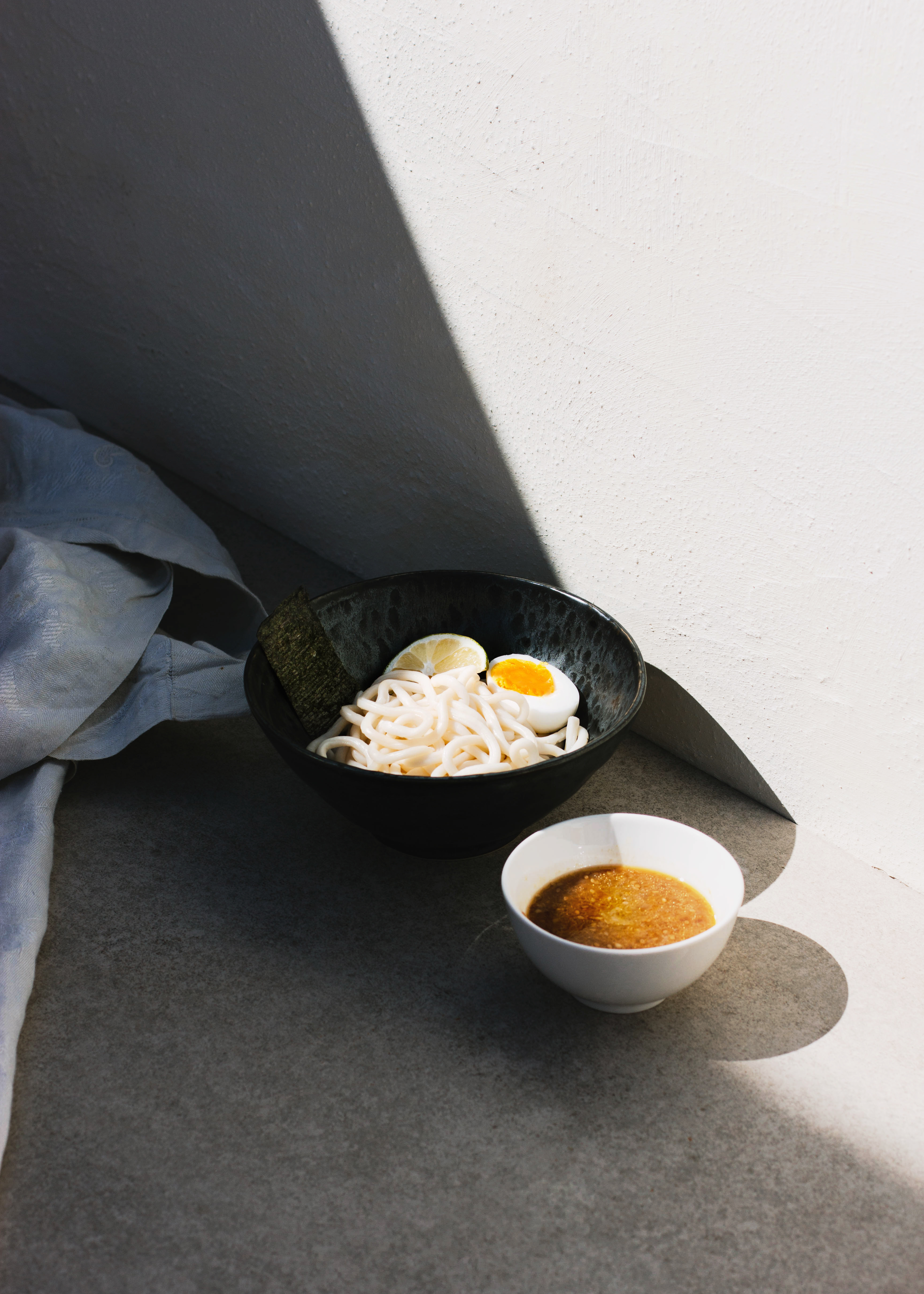 Receta de Udon tsukemen de miso picante