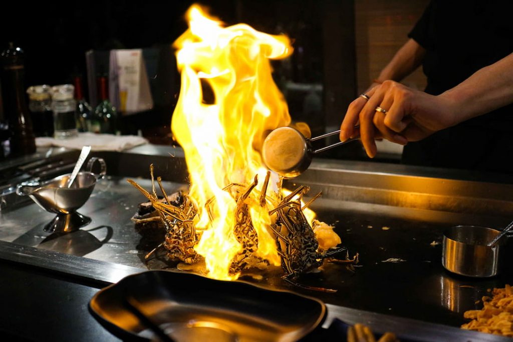 plancha teppanyaki japonesa